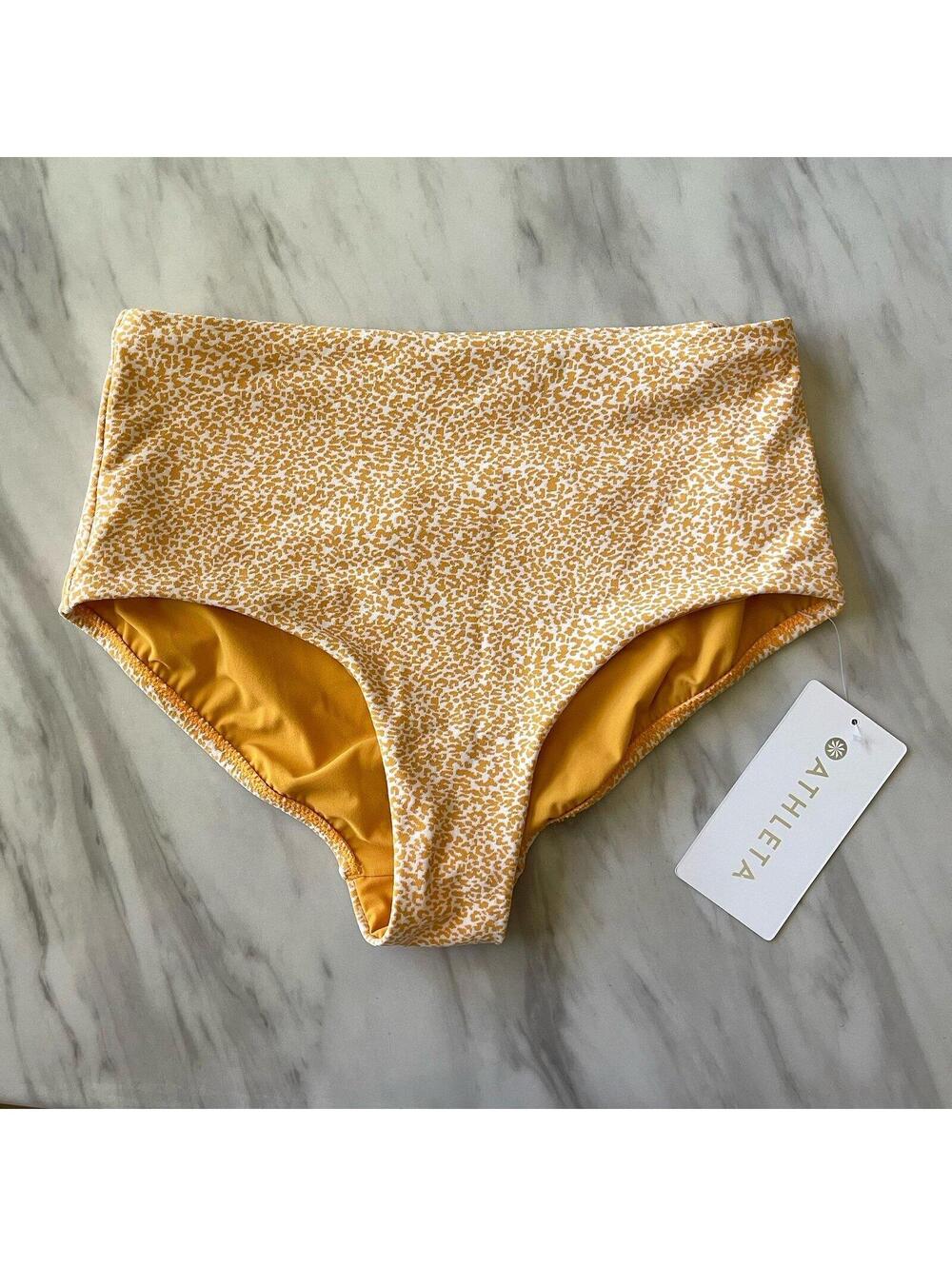 Athleta Women's Size XS High Waist Textured Swim Bottoms